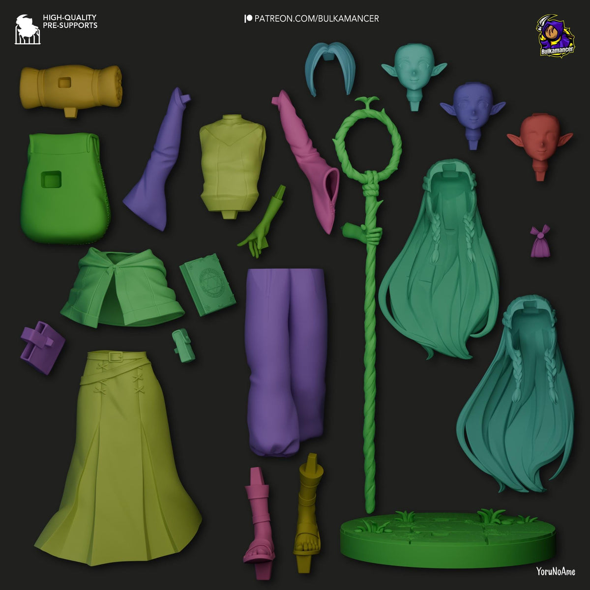Marcille Figure - Delicious in Dungeon - resin miniature view 8