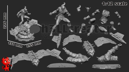 Green Goblin Figure - Spider-Man - resin miniature view 8