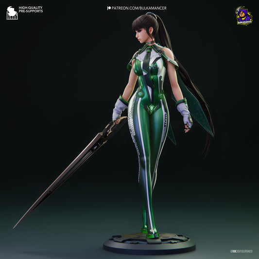 Eve Stellar Blade Figure - resin tabletop miniature front view