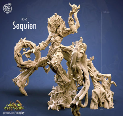 Forest Guardian Miniature - resin tabletop miniature alternate angle