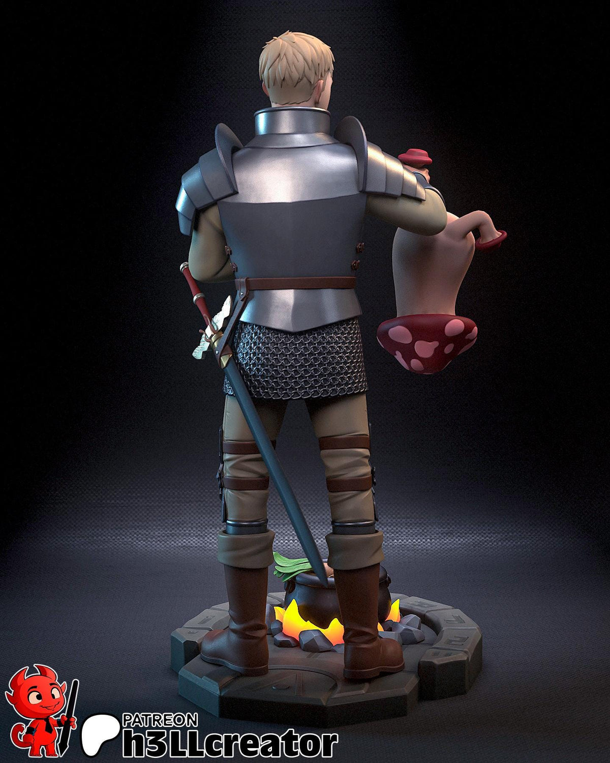 Laios Touden Figure - Delicious in Dungeon - paintable tabletop miniature product view