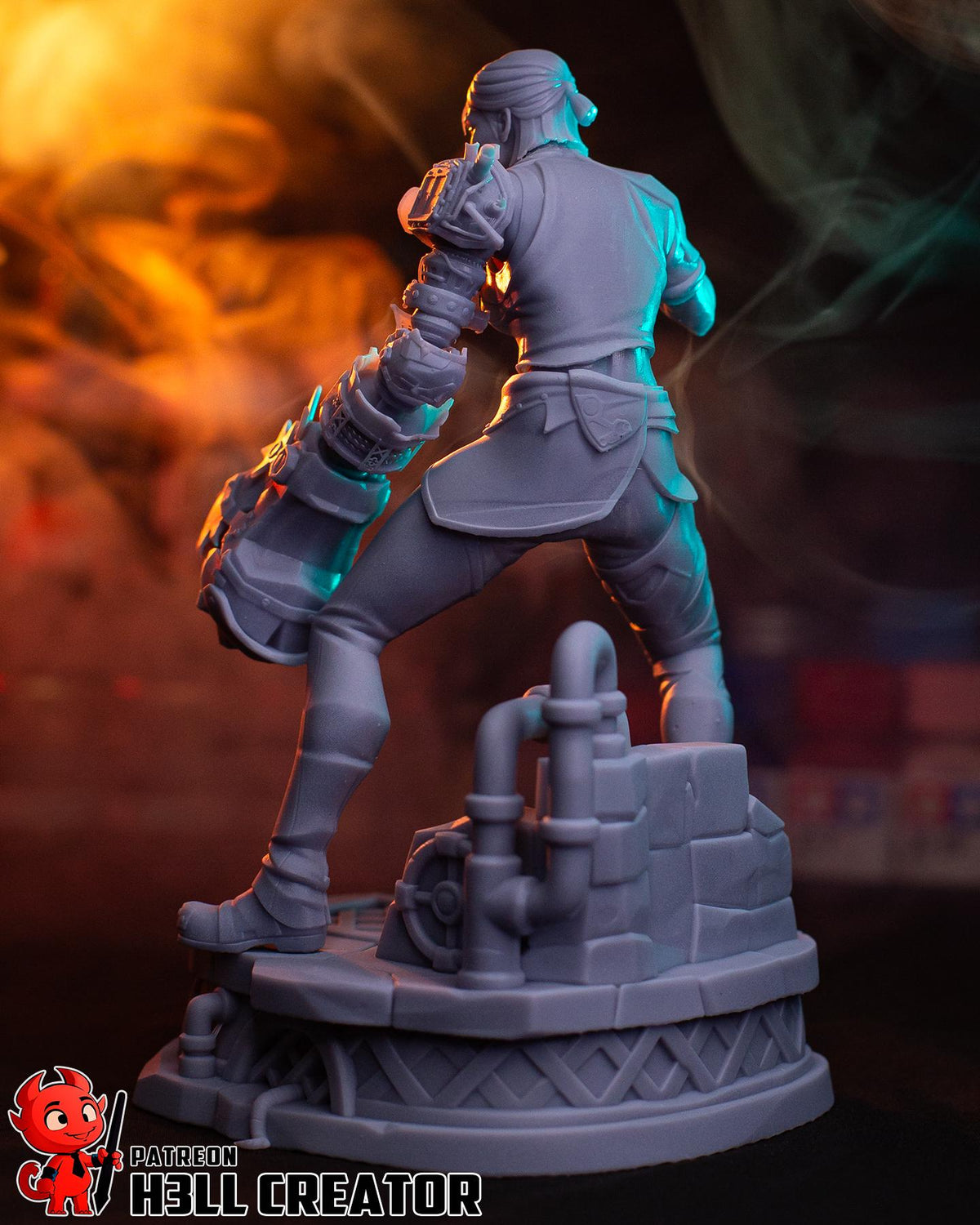 Sevika Figure - Arcane - paintable tabletop miniature product view