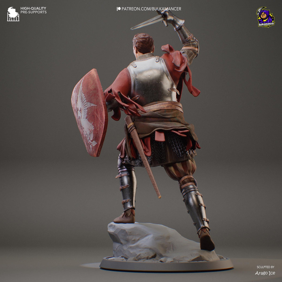 Henry of Skalitz Figure - Kingdom Come: Deliverance - 3D printed miniature detail view
