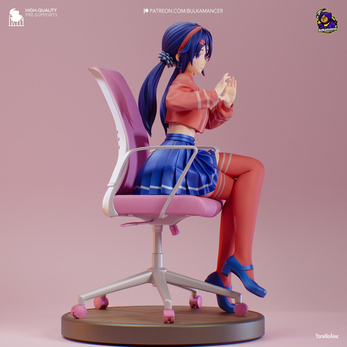 Mita Figure - MiSide - 3D printed miniature detail view