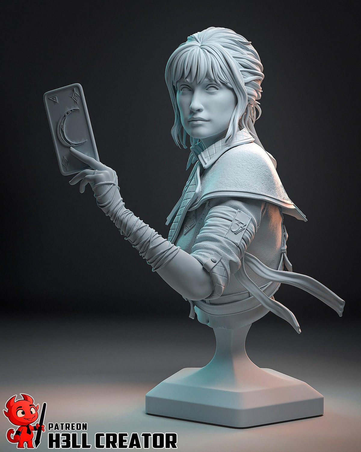 Sciel Bust - Clair Obscur: Expedition 33 - paintable tabletop miniature product view