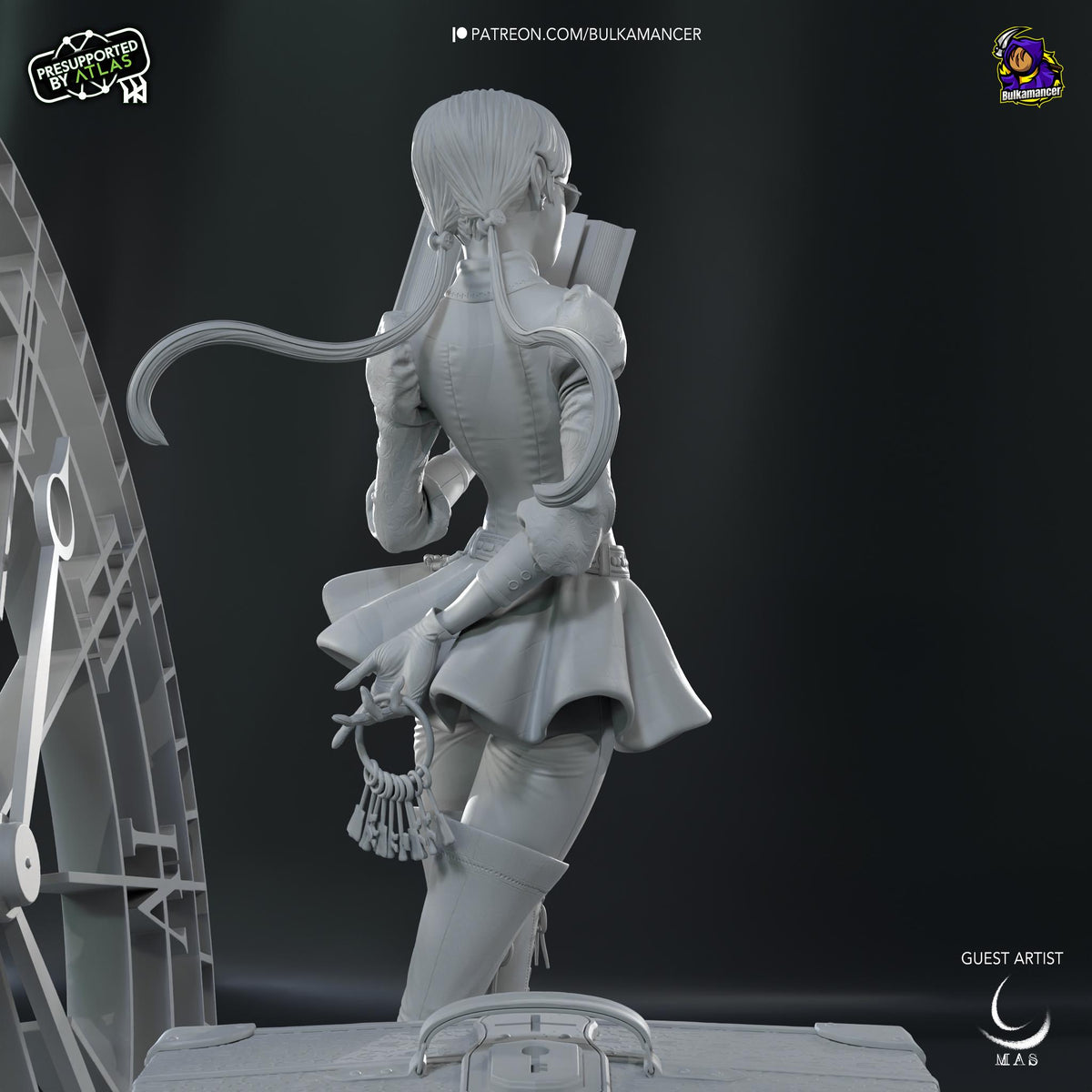 Nanoha Takamachi Magical Girl Lyrical Nanoha Figure - paintable tabletop miniature product view