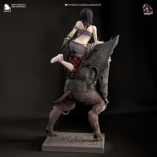 Haru Dorohedoro Figure - resin tabletop miniature alternate angle