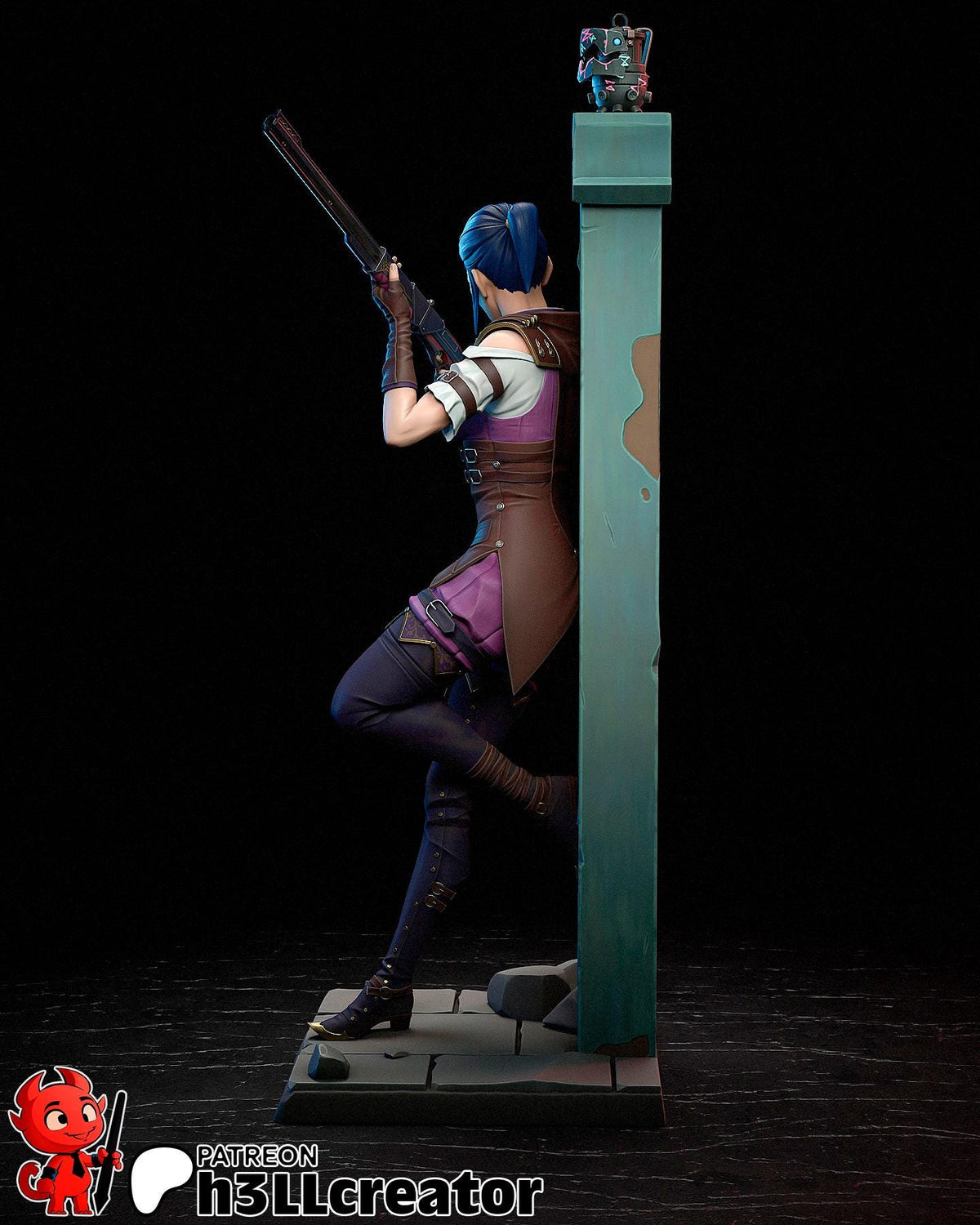 Caitlyn Figure - Arcane - resin miniature view 6