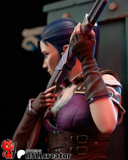 Caitlyn Figure - Arcane - resin miniature view 5
