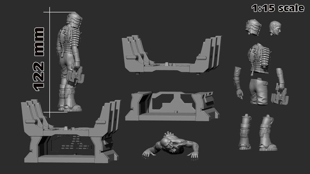 Isaac Clarke Dead Space Figure - resin miniature view 8
