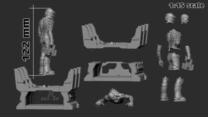 Isaac Clarke Dead Space Figure - resin miniature view 8