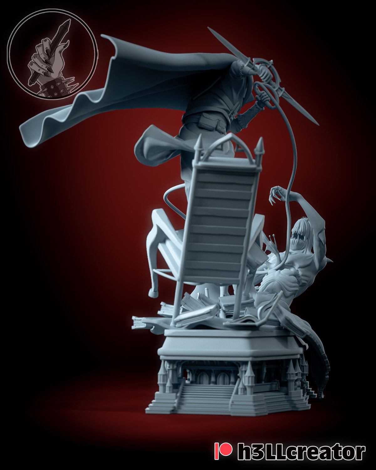 Trevor Belmont Castlevania Figure - paintable tabletop miniature product view