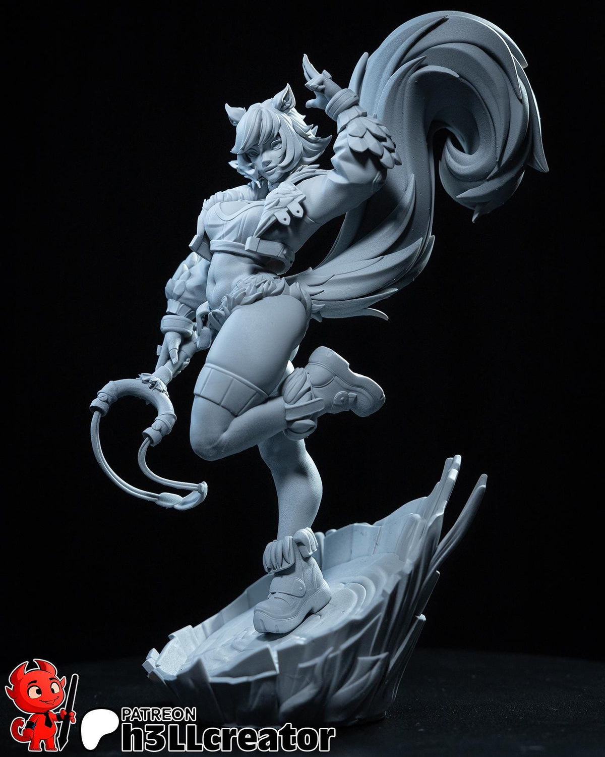 Squirrel Girl Figure - Marvel Rivals - paintable tabletop miniature product view