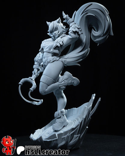 Squirrel Girl Figure - Marvel Rivals - paintable tabletop miniature product view