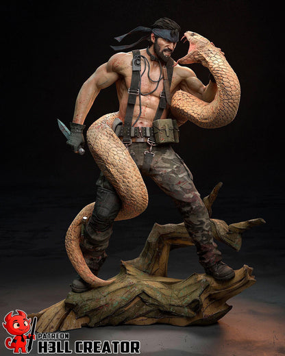 Big Boss Metal Gear Solid Snake Figure - resin miniature view 5