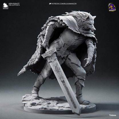 Blaidd the Half Wolf Figure - Elden Ring - resin miniature view 5