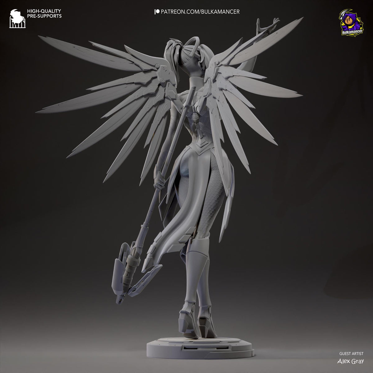 Mercy Figure - Overwatch - resin miniature view 6