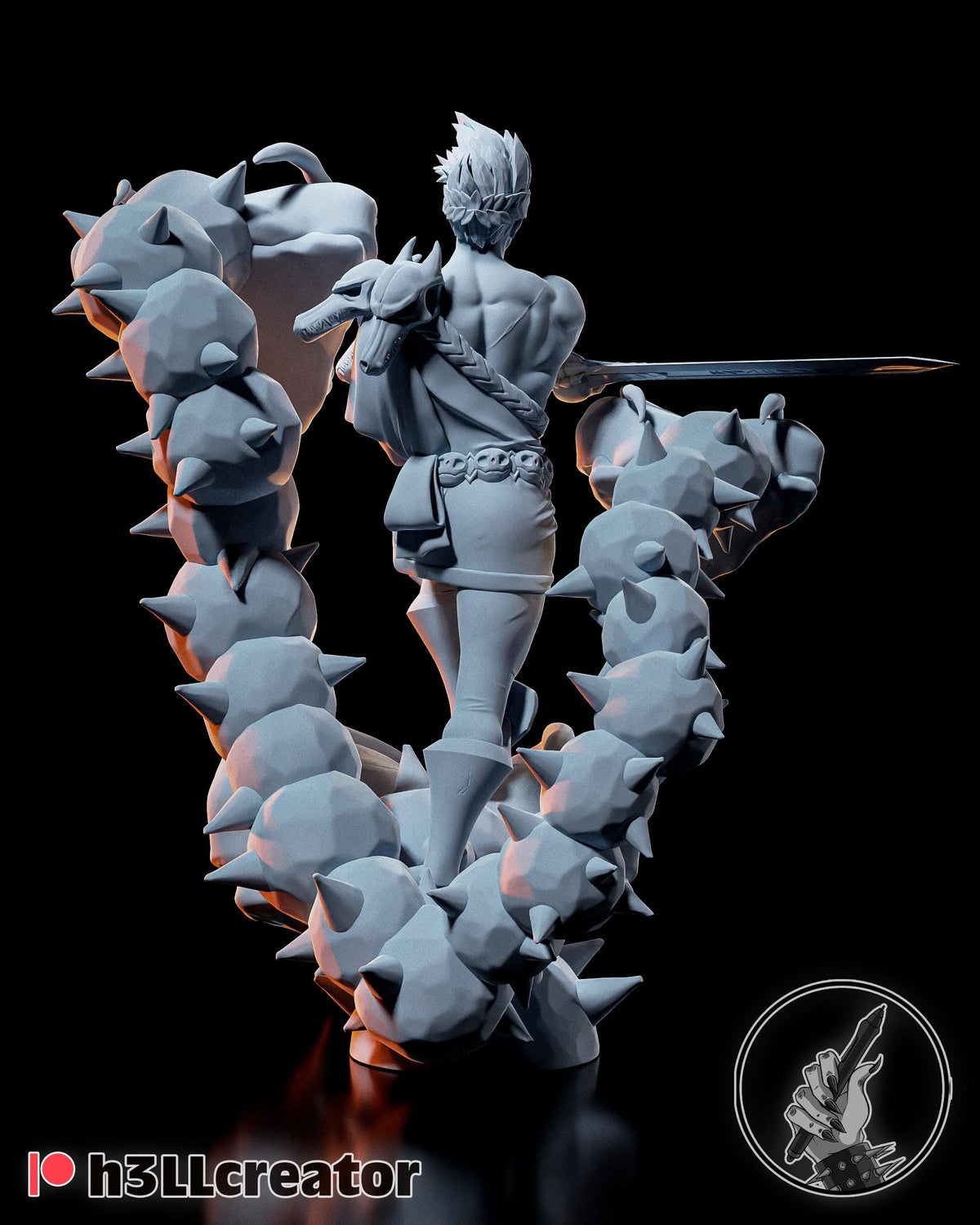 Zagreus 2 Figure - Hades - paintable tabletop miniature product view