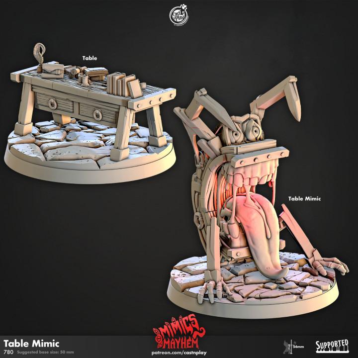 Table Mimic Miniature - resin tabletop miniature front view