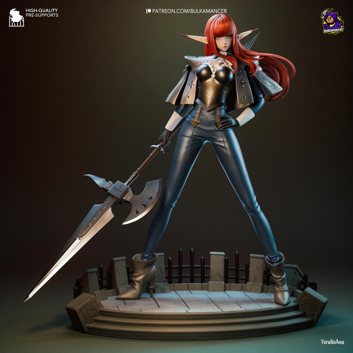Hulkenberg Metaphor ReFantazio Figure - resin tabletop miniature front view