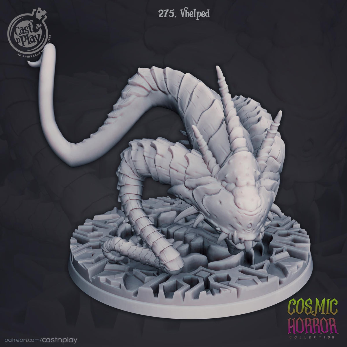 Abomination Miniature - resin tabletop miniature alternate angle