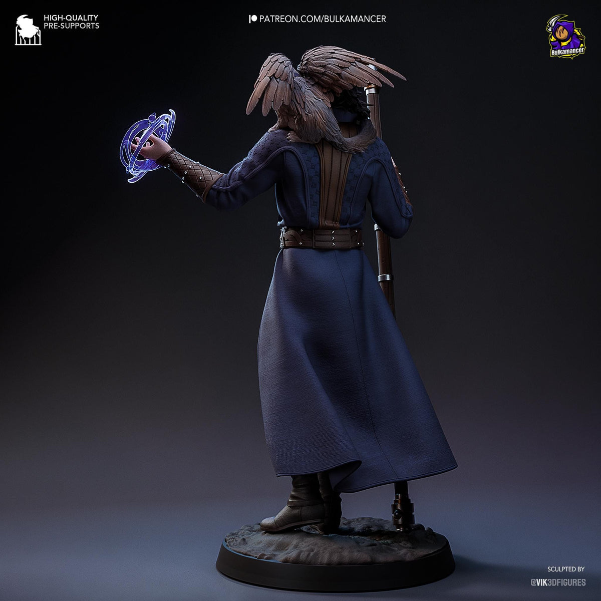 Gale Figure - Baldur's Gate 3 - 3D printed miniature detail view