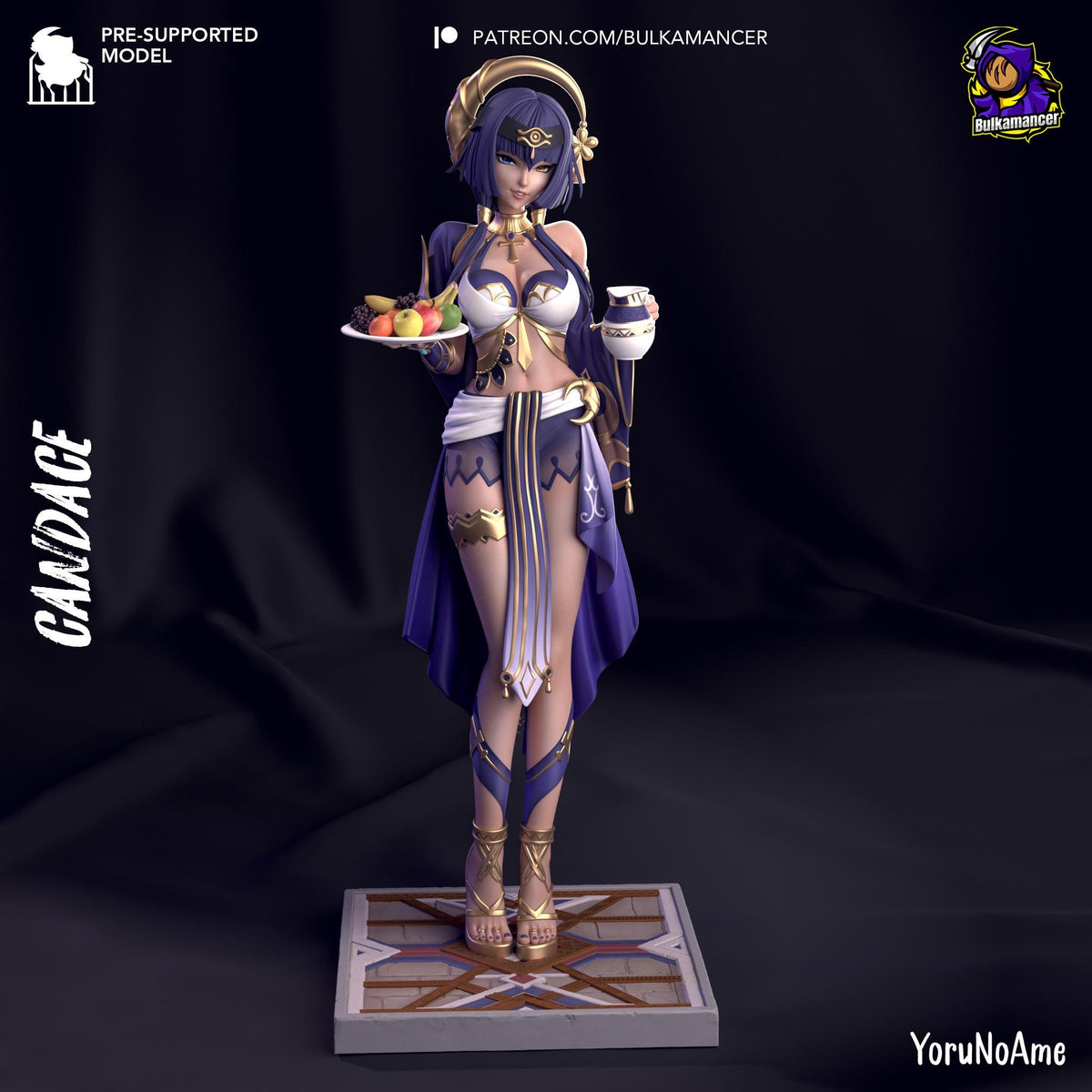 Candace Figure - Genshin Impact - resin tabletop miniature front view