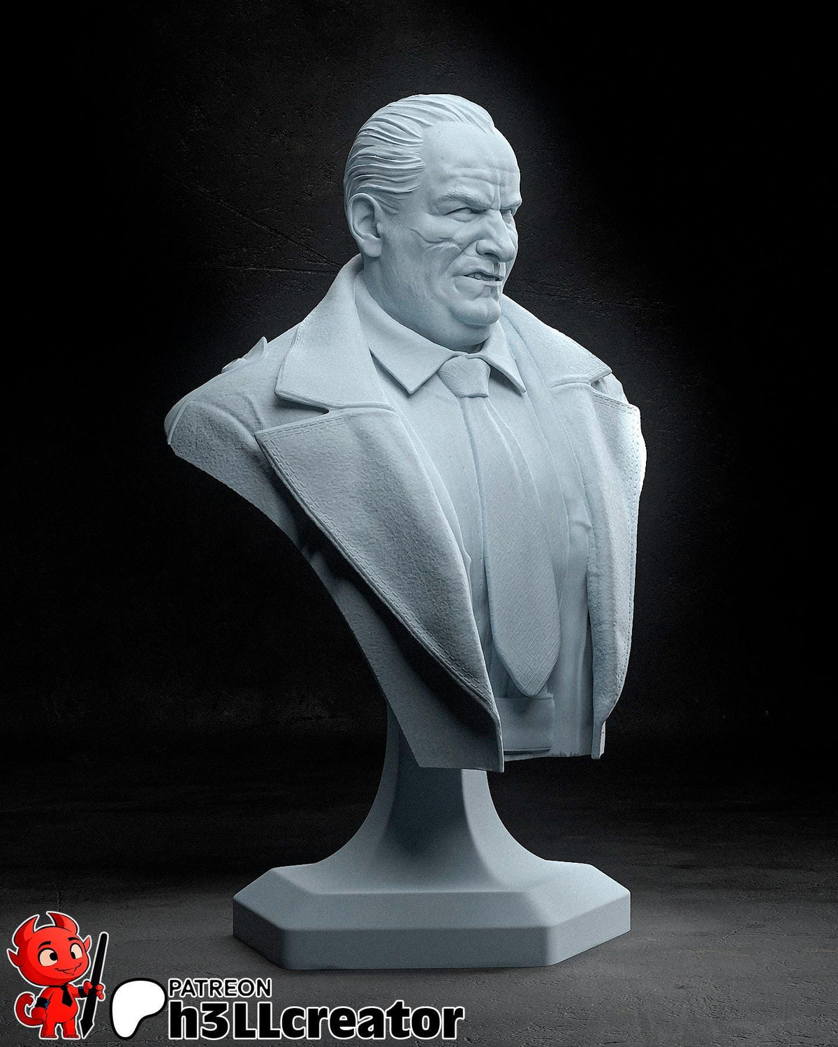 Oswald "Oz" Cobb Batman The Penguin Bust - resin tabletop miniature alternate angle