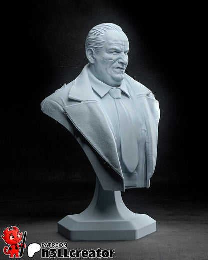 Oswald "Oz" Cobb Batman The Penguin Bust - resin tabletop miniature alternate angle