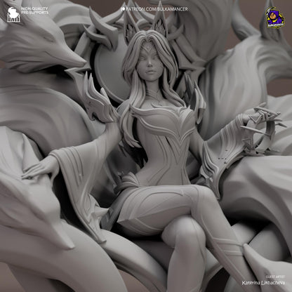 Ahri Figure - League of Legends - resin miniature view 6