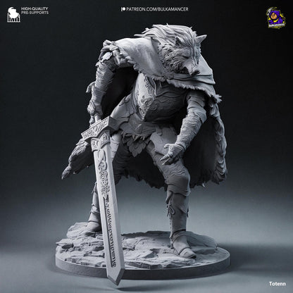 Blaidd the Half Wolf Figure - Elden Ring - resin miniature view 6