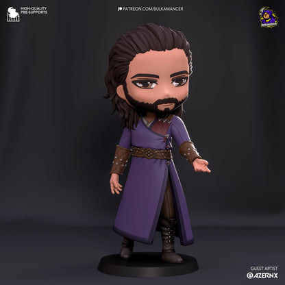 Gale Chibi Figure - Baldur’s Gate 3 - resin tabletop miniature front view