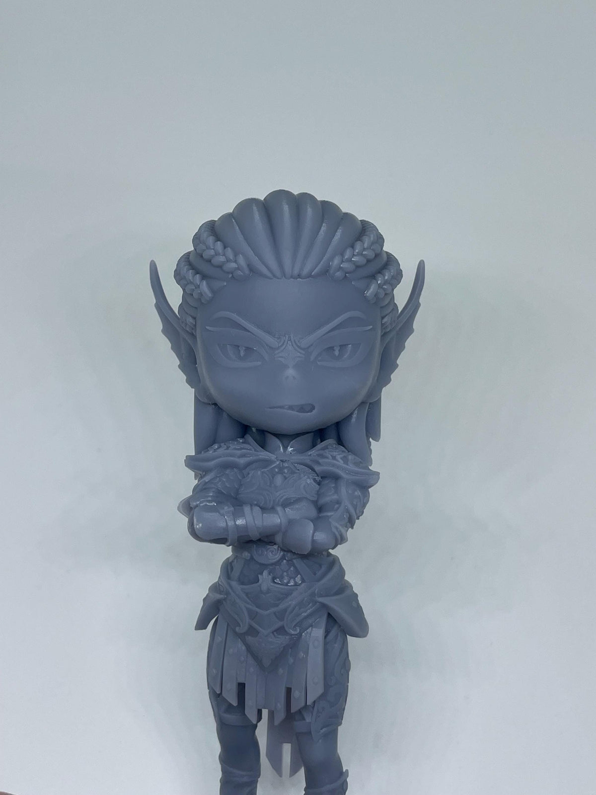 Lae'zel Chibi Figure - Baldur's Gate 3 - paintable tabletop miniature product view