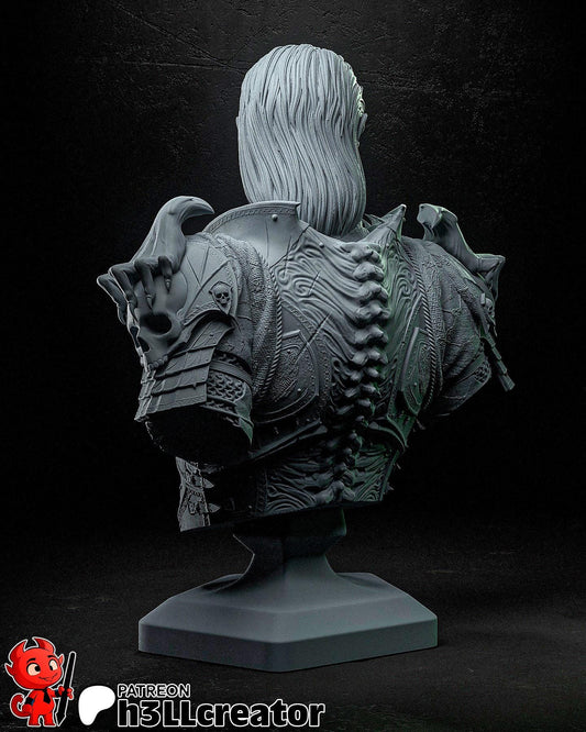 Ketheric Thorm Bust - Baldur's Gate 3 - resin tabletop miniature alternate angle