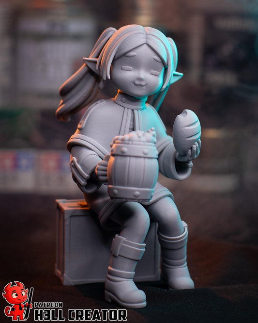 Frieren Figure - resin tabletop miniature alternate angle