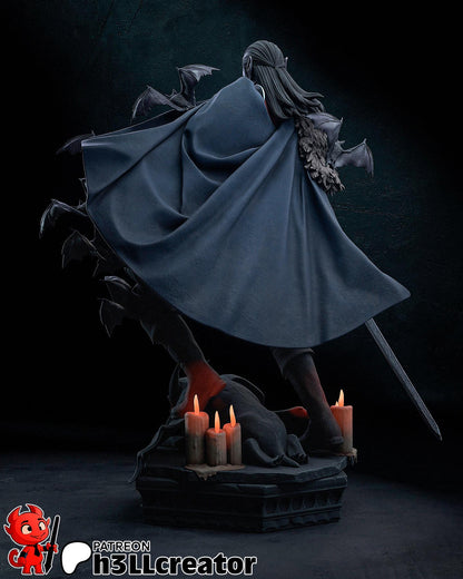 Strahd von Zarovich Curse of Strahd Figure - resin tabletop miniature alternate angle