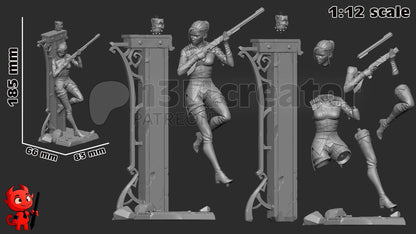 Caitlyn Figure - Arcane - resin miniature view 7