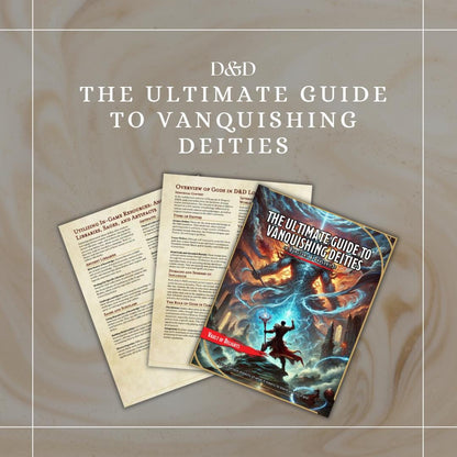 The Ultimate Guide to Vanquishing Deities - digital download preview