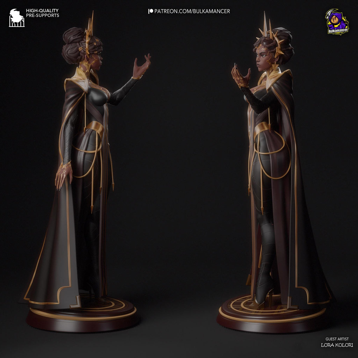 Mel Medarda Mel Figure - League of Legends - 3D printed miniature detail view