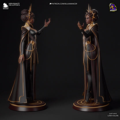 Mel Medarda Mel Figure - League of Legends - 3D printed miniature detail view