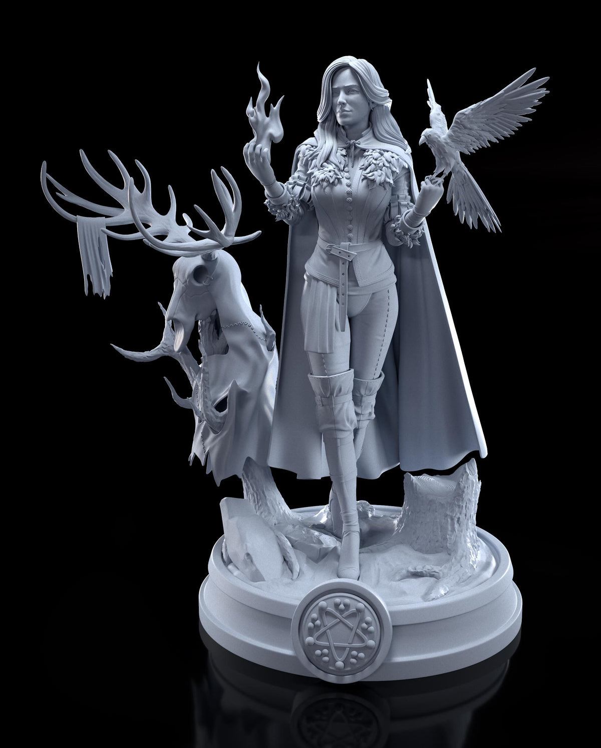 Yennefer The Witcher Figure - resin tabletop miniature alternate angle