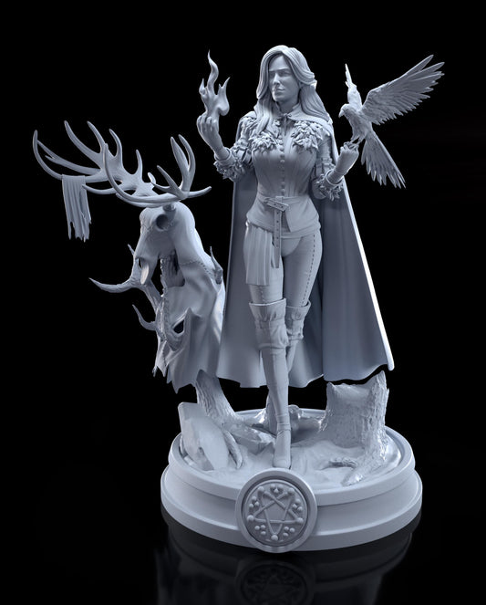 Yennefer The Witcher Figure - resin tabletop miniature alternate angle