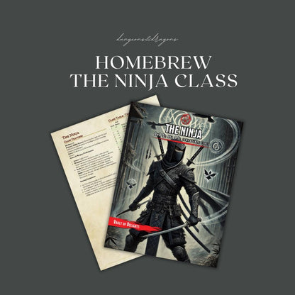 Homebrew The Ninja Class Guide - digital download preview