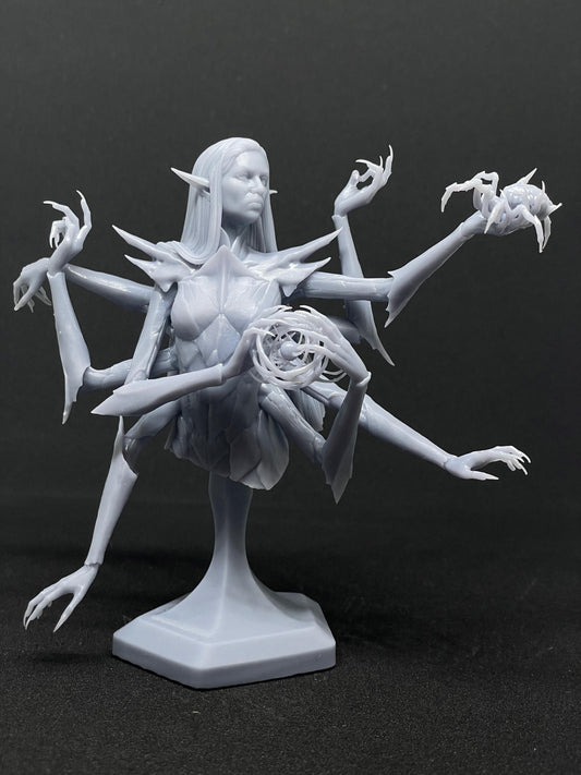 Lolth Bust - Baldur's Gate 3 - resin tabletop miniature alternate angle