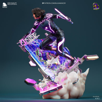 Mio Split Fiction Figure - resin tabletop miniature alternate angle