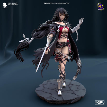 Velvet Crowe Tales of Berseria Figure - resin tabletop miniature front view