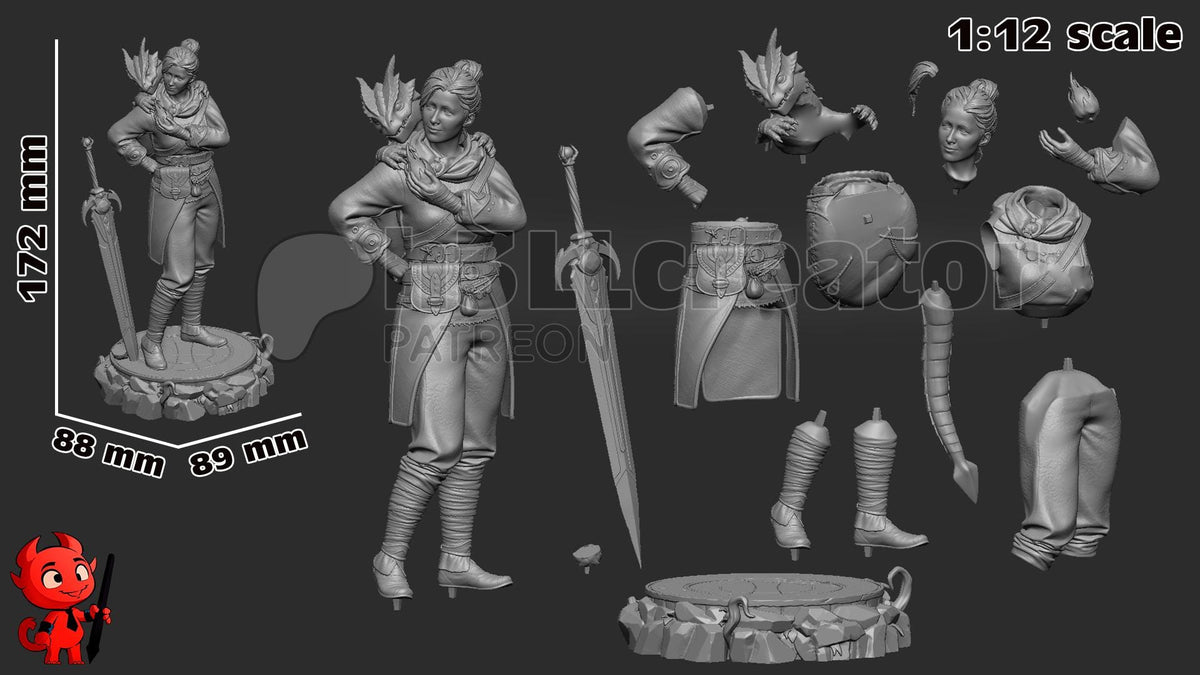 Zoe Split Fiction Figure - resin miniature view 8