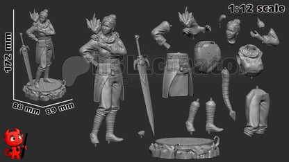 Zoe Split Fiction Figure - resin miniature view 8