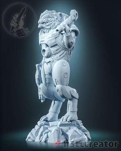 Grunt Figure - Mass Effect - resin miniature view 5