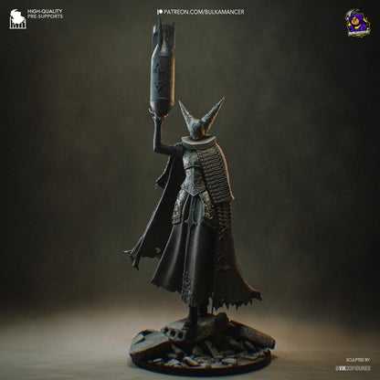 Artillery Witch Trench Crusade Figure - 3D printed miniature detail view